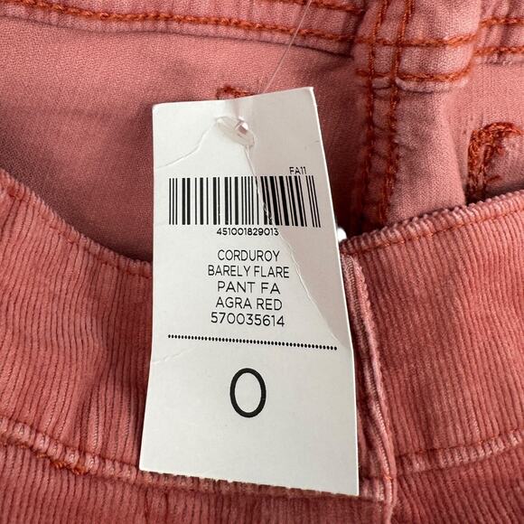 Chico's Pink Barely Flared 5 Pocket Button Closure‎ Corduroy Pants Size 4 (0) - Picture 6 of 9